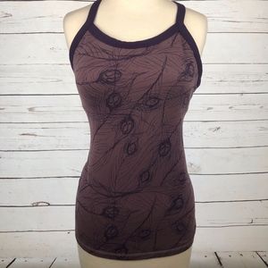 Lululemon Tank 8 Purple Built In Bra Tank Peacock
